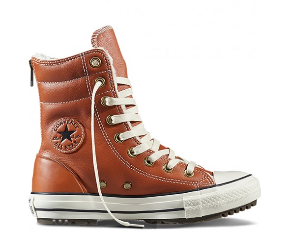 Zapatillas Converse para mujer chuck taylor all star hi-rise antique sepia/parchment/egret_016