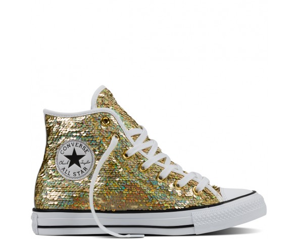 Zapatillas Converse para mujer chuck taylor all star holiday party gold/blanco/negero_180
