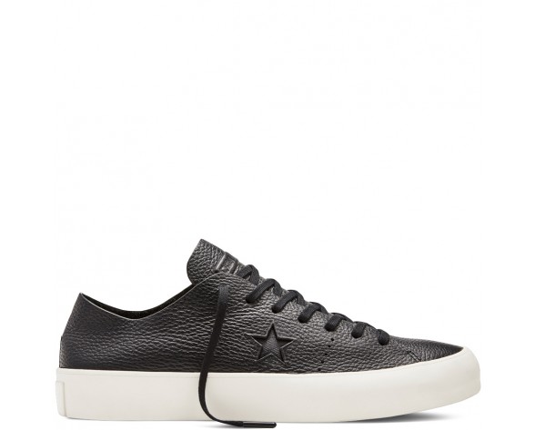 Zapatillas Converse para mujer cons one star prime leather negero/negero/egret_020