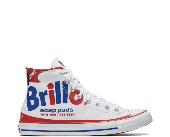 Zapatillas Converse para mujer chuck taylor all star warhol blanco/rojo/azul_219