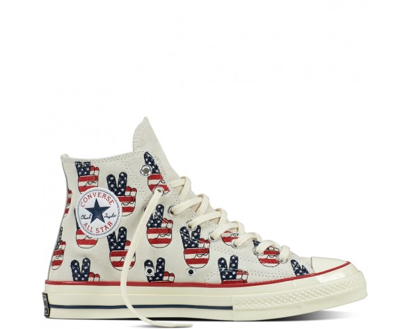 Zapatillas Converse para hombre chuck taylor all star '70 egret/varsity rojo/azul_016