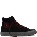 Zapatillas Converse para hombre chuck taylor all star converse boot pc leather negero/charcoal grey/signal rojo_007