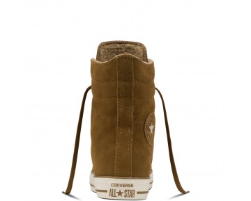 Zapatillas Converse para mujer chuck taylor all star high-rise shearling sand dune/sand dune/egre_011