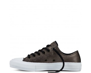 Zapatillas Converse para mujer chuck ii perforated metallic negero/blanco_032