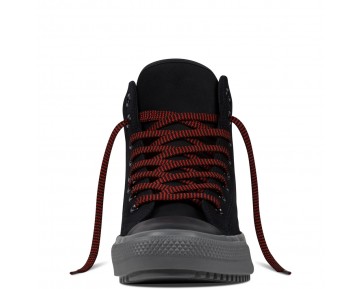 Zapatillas Converse para mujer chuck taylor all star converse boot pc leather negero/charcoal grey/signal rojo_006