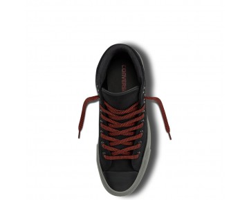 Zapatillas Converse para mujer chuck taylor all star converse boot pc leather negero/charcoal grey/signal rojo_006