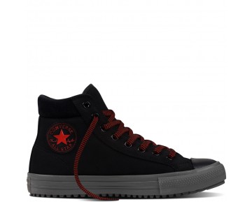 Zapatillas Converse para mujer chuck taylor all star converse boot pc leather negero/charcoal grey/signal rojo_006