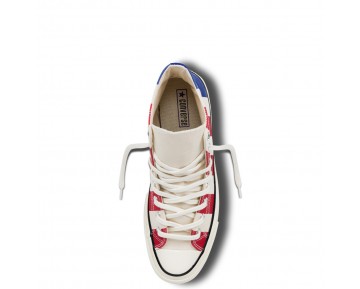 Zapatillas Converse para mujer chuck taylor all star '70 egret/varsity rojo/royal azul_137