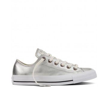 Zapatillas Converse para mujer chuck taylor all star metallic pure silver/blanco_093