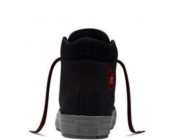 Zapatillas Converse para hombre chuck taylor all star converse boot pc leather negero/charcoal grey/signal rojo_007
